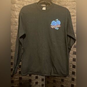 Gildan I love Volleyball Originals Womens Long Sleeved T-Shirt Size M black